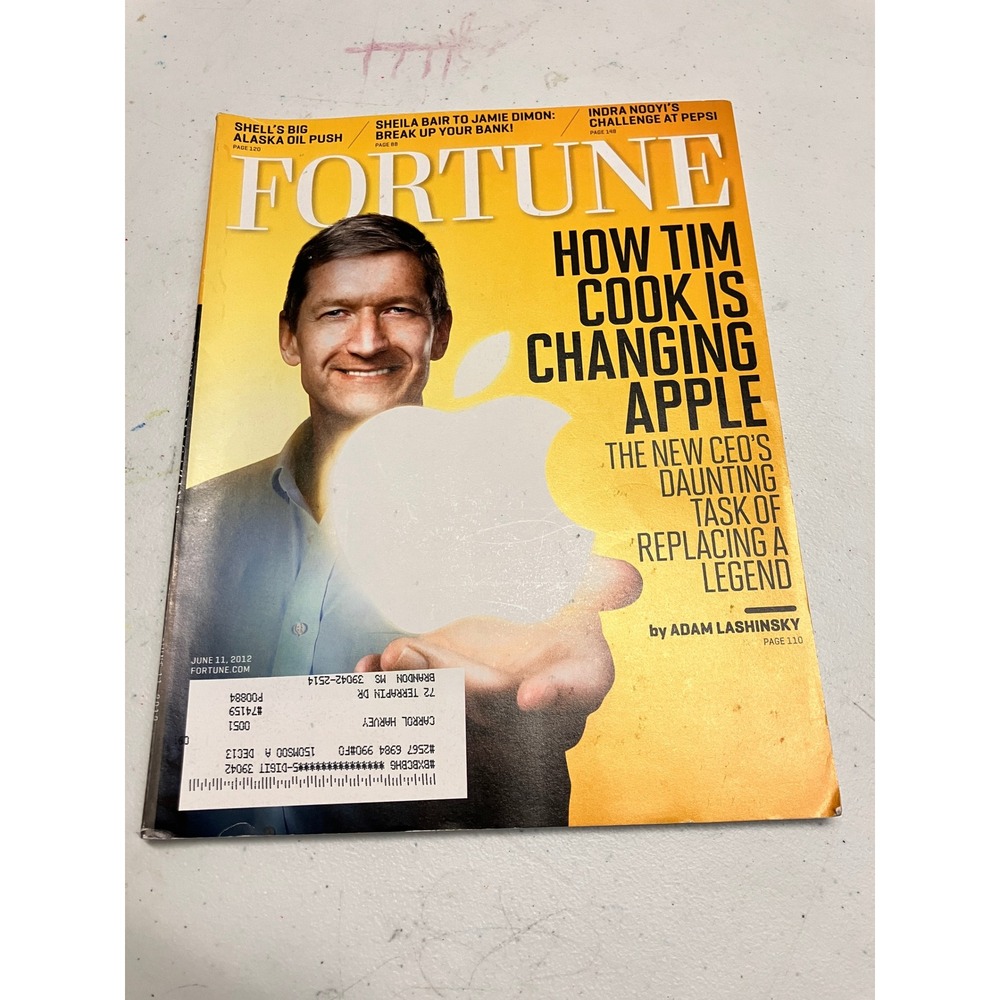 Fortune Magazine June 11 2012 Tim Cook Apple CEO Cover Story Tech Business